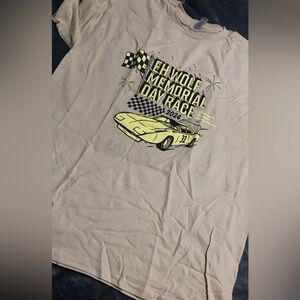 race track slinger shirt, size L NEVER WORN